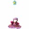 20 Inch Felt Mobile with Colorful Flower Fairies Handmade Wool Hanging Nursery Accessory